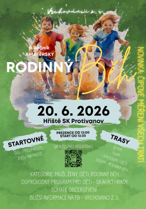 rodinný běh na hřišti