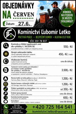 čištění komínů
